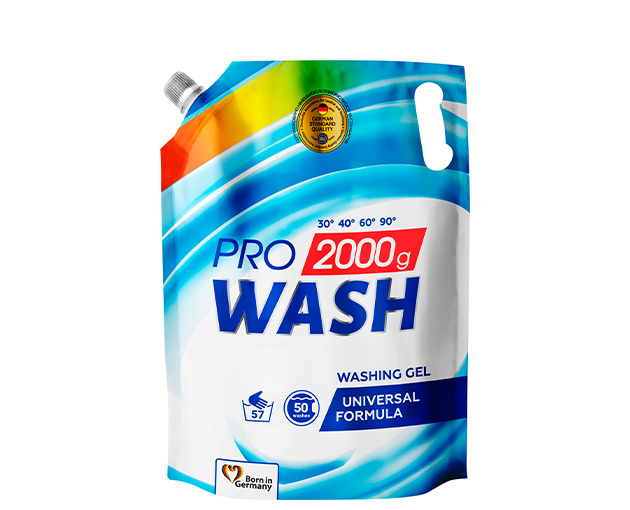 PRO WASH უნვერსალური სარეცხი გელი 2000გ(Doypack)